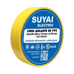 CINTA AISLANTE PVC AMARILLO 18MM X 18M