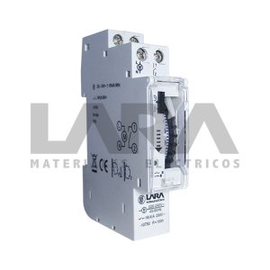 INTERRUPTOR HORARIO ANÁLOGO UNIPOLAR 24H 16A