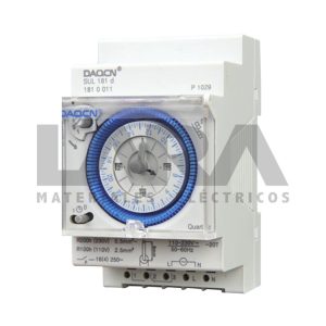 INTERRRPTOR HORARIO ANÁLOGO 2MOD C/RESERVA 200HRS