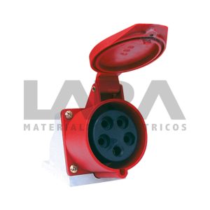 ENCHUFE INDUSTRIAL IP44 HEMBRA SOBREPUESTO 380V 16A 3P+T+N