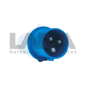 ENCHUFE INDUSTRIAL IP44 MACHO VOLANTE 220V 16A 2P+T