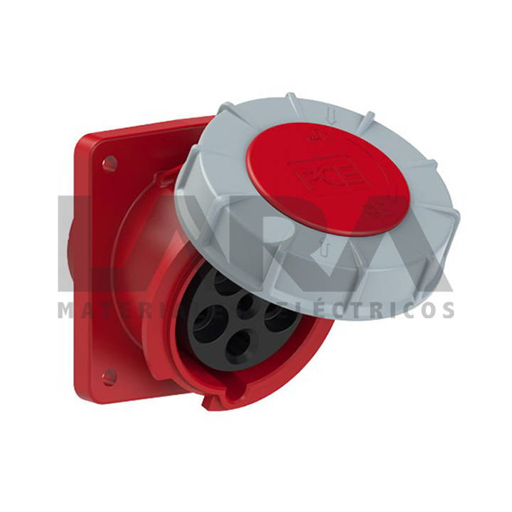 ENCHUFE INDUSTRIAL IP67 HEMBRA EMBUTIDO 380V 32A 3P+T+N
