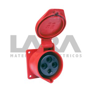 ENCHUFE INDUSTRIAL IP44 HEMBRA EMBUTIDO 380V 16A 3P+T