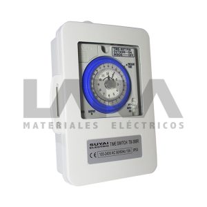 INTERRUPTOR HORARIO ANÁLOGO C/CAJA 150H 15A