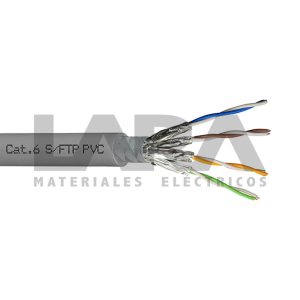 CABLE S/FTP CAT-6 4PAR 7/1,16 MM GRIS