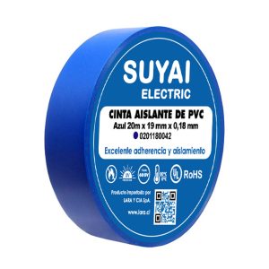 CINTA AISLANTE PVC AZUL 18MM X 20M