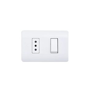 INTERRUPTOR 9/12 + TOMA 10A ARMADA BLANCO GENESIS