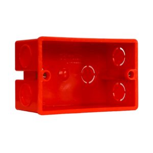 CAJA DISTRIBUCIÓN EMBUTIDA P/TABIQUE 99X60X40MM 12 ENTRADAS NARANJA